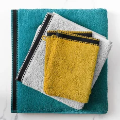 Atmosphera Créateur D'Intérieur Serviette invité Joia - coton 550 gr/m² - lin 30x50 cm - Atmosphera