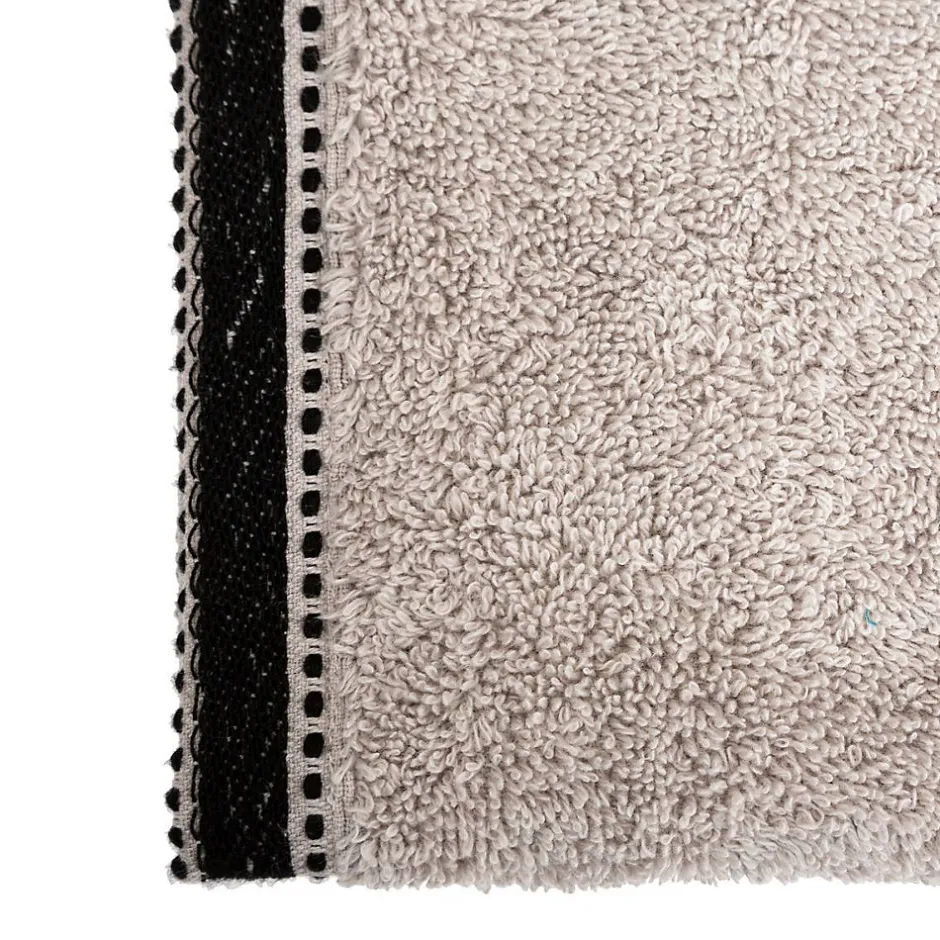 Atmosphera Créateur D'Intérieur Serviette invité Joia - coton 550 gr/m² - lin 30x50 cm - Atmosphera