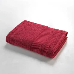 Eden Serviette ou drap de douche 70 x 130 cm Tendresse rouge