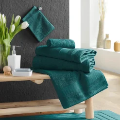 Eden Serviette ou drap de douche 70 x 130 cm Tendresse emeraude* Serviette De Toilette
