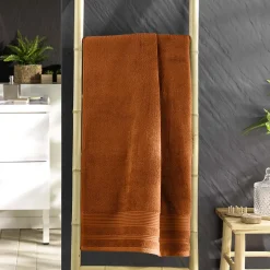 Eden Serviette ou drap de douche 70 x 130 cm Tendresse caramel