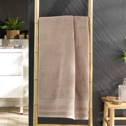 Eden Serviette ou drap de douche 70 x 130 cm Tendresse taupe* Serviette De Toilette