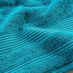 Eden Serviette ou drap de douche 70 x 130 cm Tendresse bleu paon* Serviette De Toilette