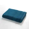 Eden Serviette ou drap de douche 70 x 130 cm Tendresse bleu saphir