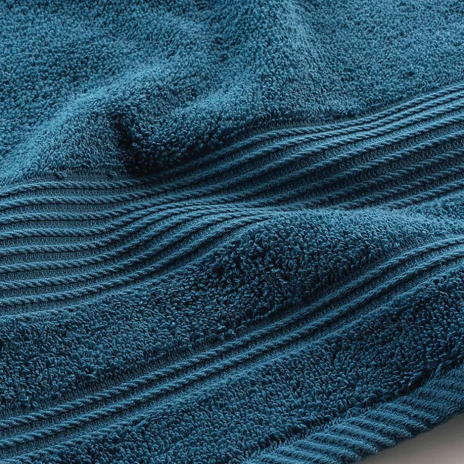 Eden Serviette ou drap de douche 70 x 130 cm Tendresse bleu saphir