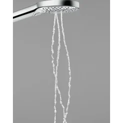Hansgrohe Set de douche 120 3jet PowderRain avec barre Unica'S puro 90 cm et porte-savon chromé Raindance Select* Colonne De Douche Sans Robinetterie