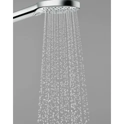 Hansgrohe Set de douche 120 3jet PowderRain avec barre Unica'S puro 90 cm et porte-savon chromé Raindance Select* Colonne De Douche Sans Robinetterie
