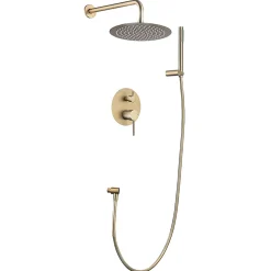 Lomazoo Set de douche encastré Solara doré* Colonne De Douche Encastrable