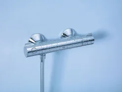Grohe Set de douche Mitigeur thermostatique Grohtherm 800 + Douchette stick 1 jet Euphoria Cosmopolitan, Chrome (34558000-Euphoria)