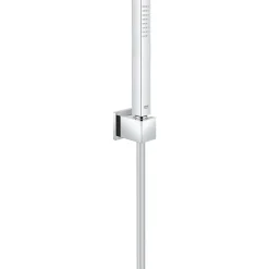 Grohe Set de douche Mitigeur thermostatique Grohtherm + Douchette Stick 1 jet, support mural, flexible, Chrome (34169001-CUBESTICK)