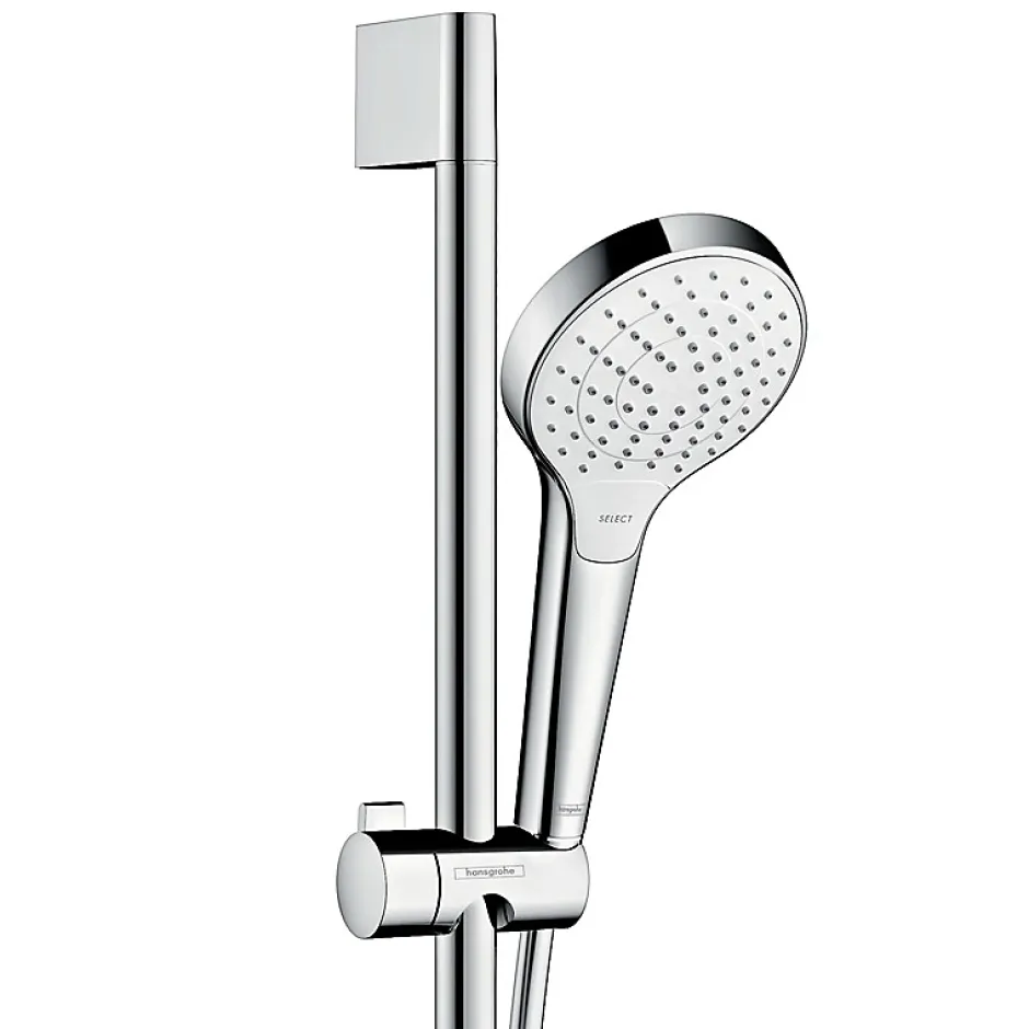 Hansgrohe Set de douche Vario EcoSmart avec barre Unica'Croma 65 cm blanc/chromé Croma Select 26563400