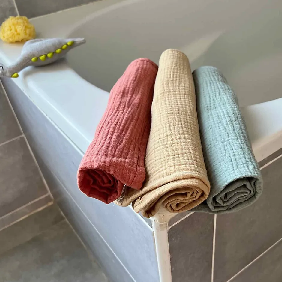 Sevira Kids Lange en gaze de coton Jeanne* Serviette De Toilette