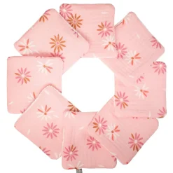 Sevira Kids Lingettes bébé lavables 8 pièces Rosella