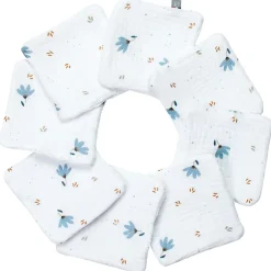 Sevira Kids Lingettes bébé lavables 8 pièces Bleuet* Serviette De Toilette
