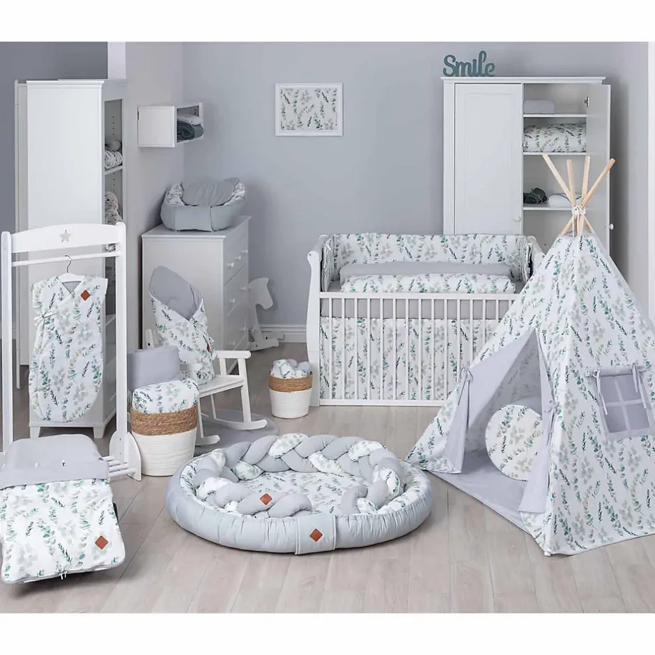 Sevira Kids Lingettes bébé lavables 8 pièces Eucalyptus