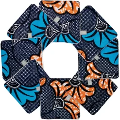 Sevira Kids Lingettes lavables 8 pièces Wax Fleurs de mariage