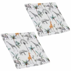 Sevira Kids Lot de 2 langes en bambou Safari* Serviette De Toilette