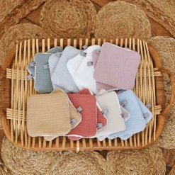 Sevira Kids Pochon distributeur et ses 8 lingettes lavables Jeanne* Serviette De Toilette