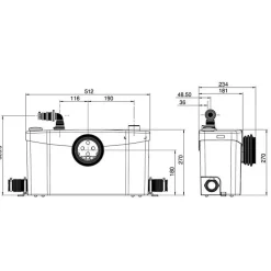 SFA Sanibroyeur Plus - Broyeur WC et salle d'eau* Wc Chimique Et Broyeur