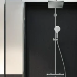 Hansgrohe Showerpipe Crometta E 240 Set de douche 1 jet, Chrome (HG-27271000)