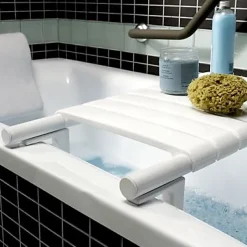 Godonnier siège de bain en aluminium blanche extensible de 484 à 640 mm