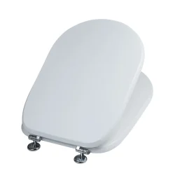 Kiamami Valentina Siège De Couverture Wc Modèle Synthèse En Finition Blanc* Abattant Wc