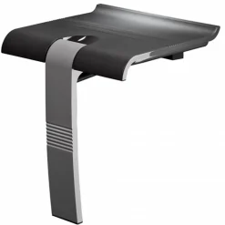 Pellet Siège de douche escamotable Arsis - Gris anthracite et Gris mat