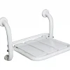 Sanindusa Siège de douche mural pliant rabattable blanc charge 120kg NewWccare* Siège De Douche