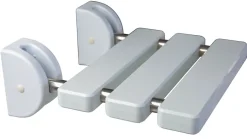Godonnier Siège de douche relevable, aluminium blanc, l.32,1 x H.34,5 x P.33,5 cm,* Siège De Douche