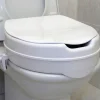 Kibath Siège de toilette rond ELEVATOR, finition BLANC mat, en ABS