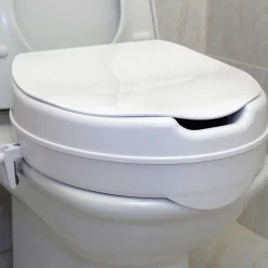 Kibath Siège de toilette rond ELEVATOR, finition BLANC mat, en ABS