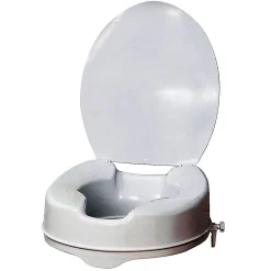 Kibath Siège de toilette rond ELEVATOR, finition BLANC mat, en ABS