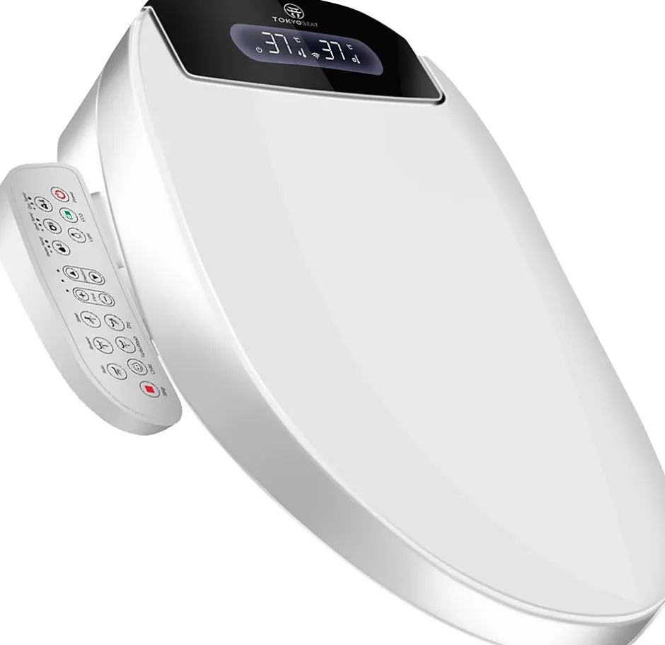 Nature Pro Siège Toilette Japonaise Complet, Abattant WC Japonais Lavant Séchant cuvette Japonaise Chauffante, Bidet Toilette WC eau chaude