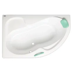 Siko 160 x 100 cm Fortuna Plus baignoire d'angle orientation droite en acrylique, sans pieds, blanc (FO1600PPLUS)* Baignoire D'Angle