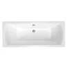 Siko 170x70 cm Cube Way Plus baignoire rectangulaire en acrylique, gauche et droite, sans pieds, blanc (CUB1700PLUS)