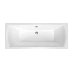 Siko 160x70 cm Ensemble baignoire universelle + Pare baignoire pivotant chrome + pieds (CUB1600PLUS-SETP1)