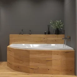 Siko 150x100 cm Fortuna Plus baignoire asymétrique en acrylique, droite, sans pieds, blanc (FO1500PPLUS)* Baignoire Asymétrique