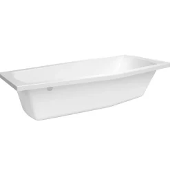 Siko 160x70 cm Laguna Aneta baignoire bain/douche asymétrique avec pieds, acrylique, droite, blanc (AN1600PPLUS-SET)* Baignoire Asymétrique