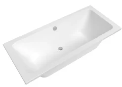 Siko 170x75 cm Nora Plus baignoire rectangulaire en acrylique, gauche et droite, sans pieds, blanc (NO1700PLUS)* Baignoire Droite
