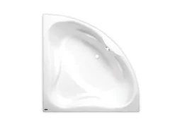 Siko 150x150 cm Royale baignoire d'angle en acrylique, gauche et droite, sans pieds, blanc (RO1500NEW)