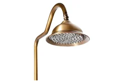 Silla Global Silla Élégant Colonne de Douche retro avec Mitigeur Réglable en Hauteur Système de Douche, Vintage Doré* Colonne De Douche Mécanique