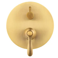 Silla Global Silla Élégant Colonne de Douche retro en Laiton Encastrée, Ensemble de Douche Mécanique, Vintage Doré
