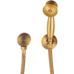 Silla Global Silla Élégant Colonne de Douche retro en Laiton Encastrée, Ensemble de Douche Mécanique, Vintage Doré