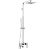 Silla Global Silla Élégant Colonne de Douche avec Mitigeur Réglable en Hauteur Système de Douche, Chrome