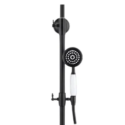 Silla Global Silla Élégant Colonne de Douche retro avec Mitigeur Réglable en Hauteur Système de Douche, Noir* Colonne De Douche Mécanique