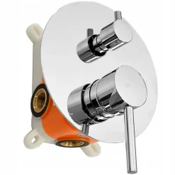 Silla Global Silla Élégant Colonne de Douche en Laiton Encastrée, Ensemble de Douche Mécanique, Chrome
