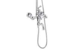 Silla Global Silla Élégant Colonne de Douche retro avec Mitigeur Réglable en Hauteur Système de Douche, Chrome* Colonne De Douche Mécanique