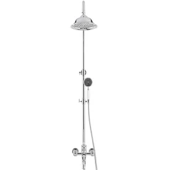 Silla Global Silla Élégant Colonne de Douche retro avec Mitigeur Réglable en Hauteur Système de Douche, Chrome* Colonne De Douche Mécanique