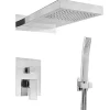 Silla Global Silla Élégant Colonne de Douche Encastrée Ensemble de Douche Mécanique Système de Douche Encastrable, Chrome