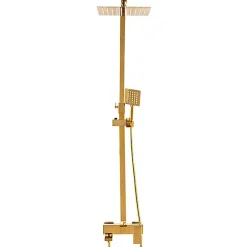 Silla Global Silla Élégant Colonne de Douche avec Mitigeur Réglable en Hauteur Système de Douche, Doré* Colonne De Douche Mécanique